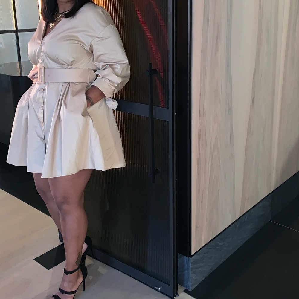 Khaki Zara Dress